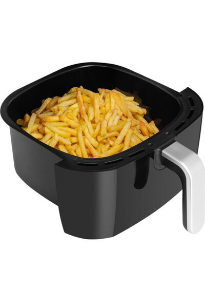 ECG Friteuza cu aer fierbinte AF 6000, 7 litri, 1800 W, 8 programe, control temperatura 30-200°C