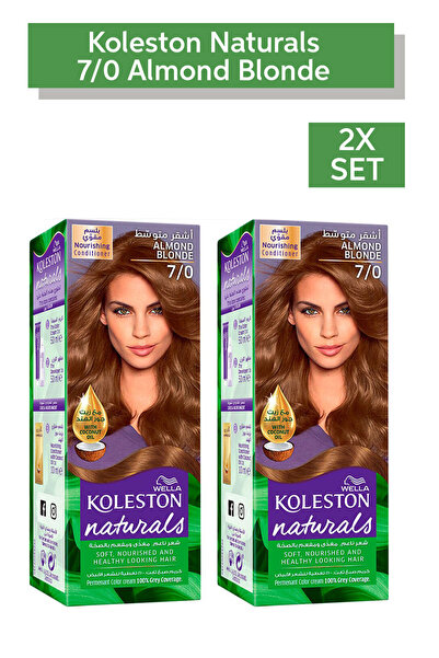 Wella كوليستون ناتشورالز - صبغة شعر تدوم طويلًا، مع زيت جوز الهند لتغذية الشع...