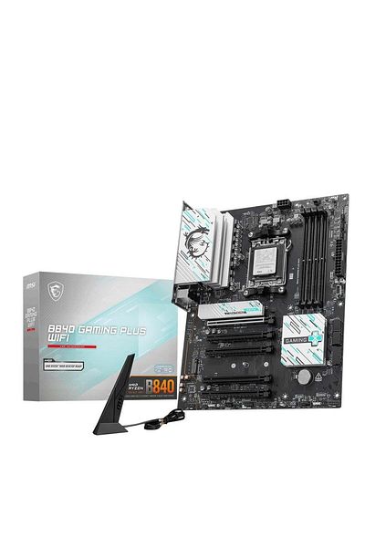 MSI Msi B840 Gaming Plus Wifi 8000Mhz (Oc) Ddr5 Socket Am5 M.2 HDMI Atx Motherboard