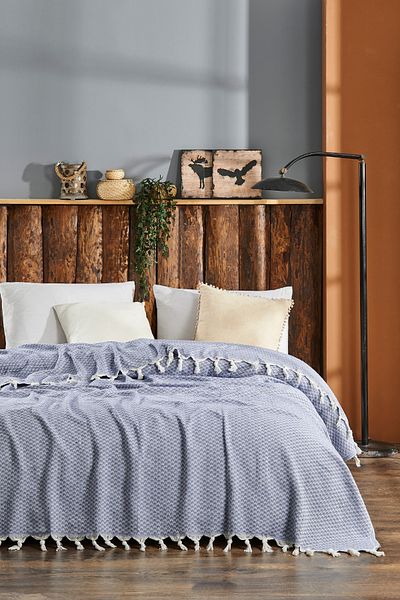 moke e ticaret Alya Cotton Pique Set |   Double Pike |   Double Pike Bedspread 200X230Cm