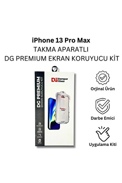 Premium Uygulama Aparatlı Ekran Koruyucu - iPhone 13 Pro Max