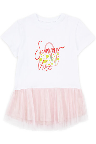 Mavipink Devojčica, letnja pamučna tutu haljina sa torbom