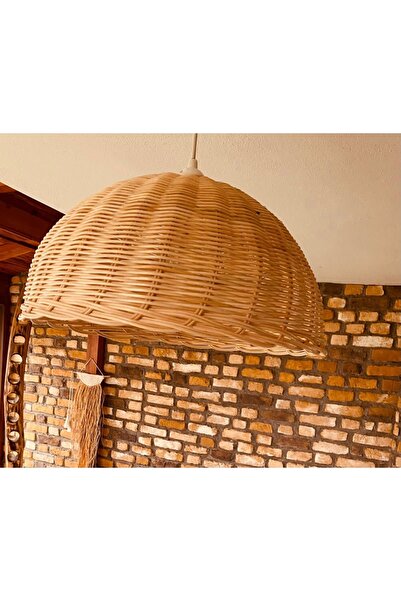 Happy Hands Rattan Bambu Avize Aydınlatma 38cm çap
