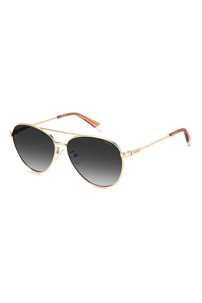 Polaroid Ochelari de soare pentru femei PLD 4142/G/S/X DDB/WJ, aurii, rotunzi, 60 mm