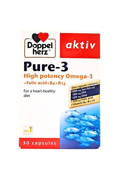 Doppelherz Pure-3 High Potency Omega-3 Capsules 30"S