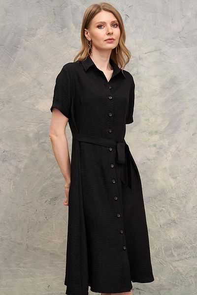 Journey Polo Neck-Short Sleeve, Front Button Dress
