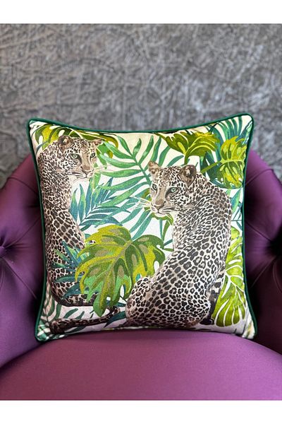 Fabricland Κρεμ Δάπεδο Αποκλειστικό LEOPARD 43x43 ΜΑΞΙΛΑΡΟ ΚΑΛΥΜΜΑ