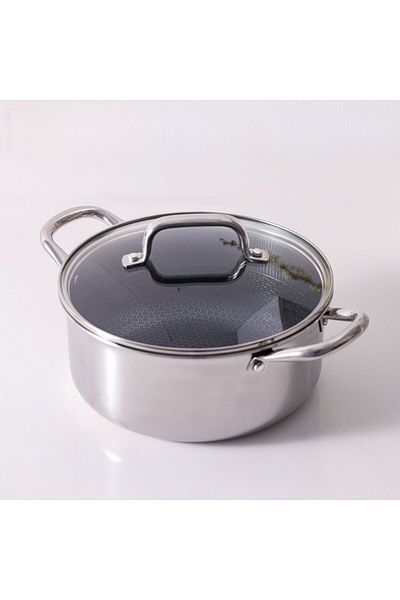 Danube Home Chef's Delight Celina Pro Stainless Steel Casserole with Lid 26x12cm