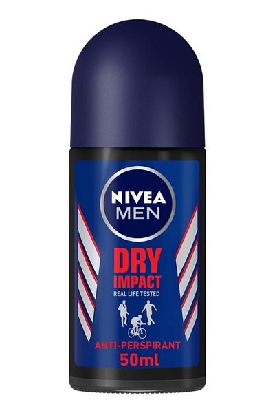 NIVEA MEN Antiperspirant Roll-on for Men, Dry Impact, 50ml