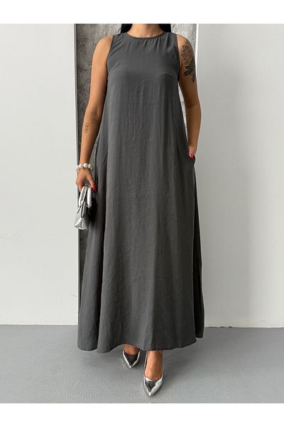 R&G RIMANERE GIOVANI Women's Sleeveless Loose Maxi Dress