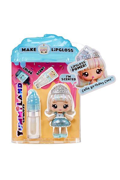 NillyToys 120704 Yummiland Callie Birthday Cake Doll and Lip Gloss
