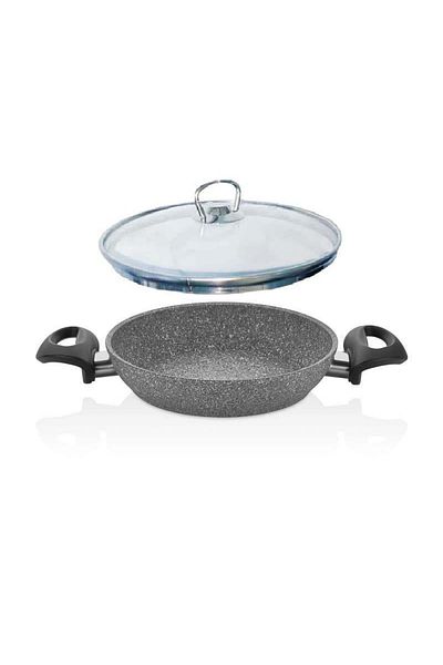 FALEZ Fireproof Non-Stick 20 cm Sahan Glass Lid