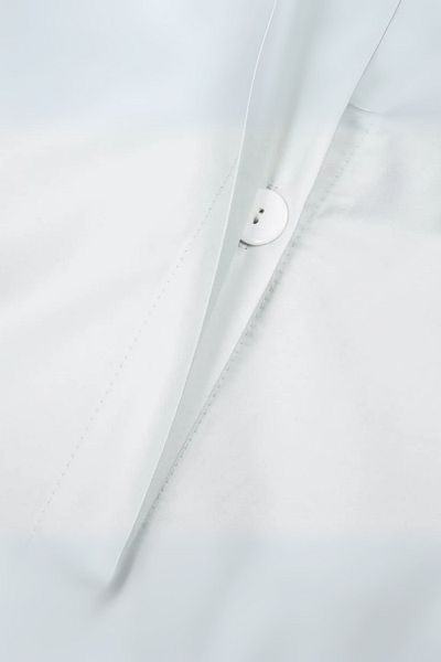 Anılsan Plain White Double Buttoned Duvet Cover Quilt Cover 100% Cotton, 63Tel