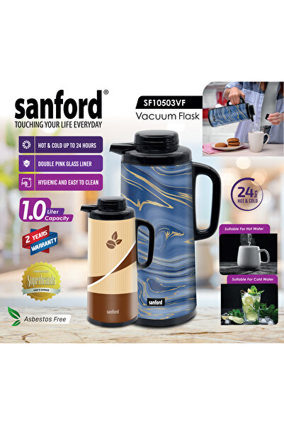 Sanford Sanford 1.0L Double Glass Liner Tea and Coffee Thermos