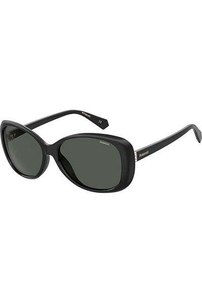 Polaroid Ochelari de soare pentru femei Pld 4097/s 807/m9, negri, ovali, 58 mm
