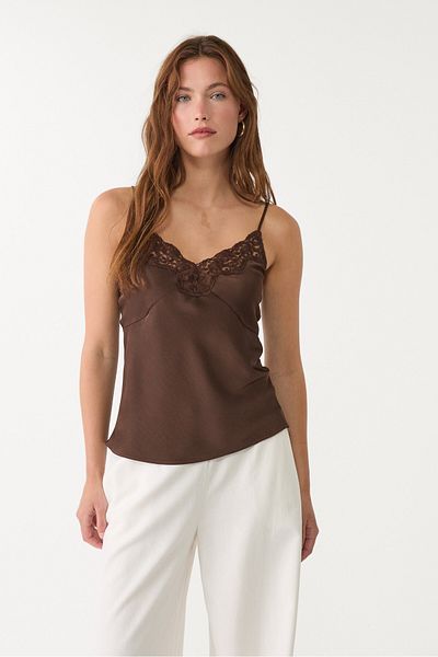 Stradivarius Glossy lace top