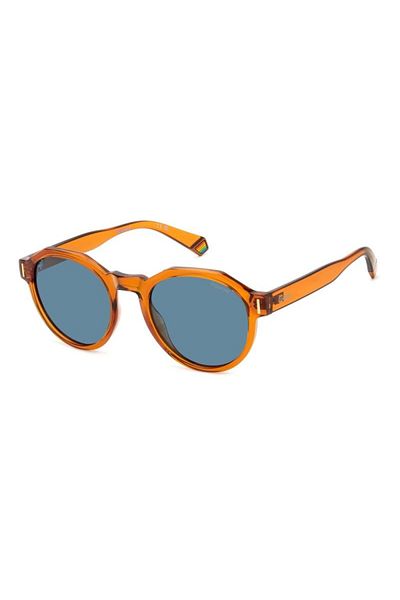 Polaroid Ochelari de soare Polaroid PLD 6207/S 2LF/C3 pentru femei, portocalii, rotunzi, 52 mm