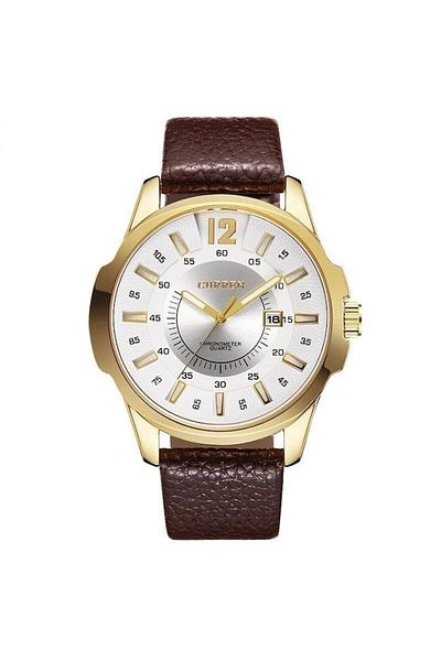 Curren Men's Curren T-Wave Watch, Brown, White