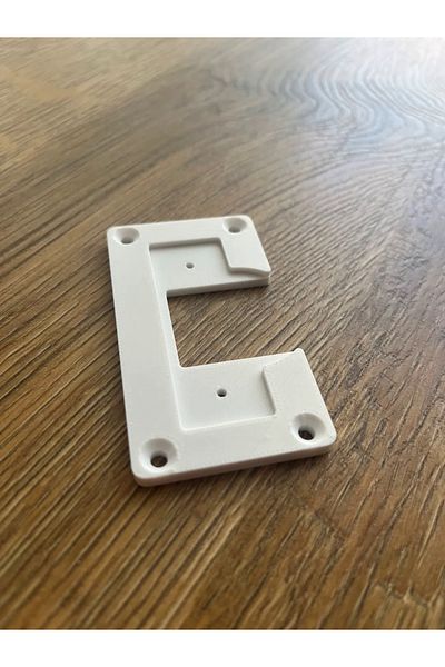 3dmakers Set of 2 Hinge Repair Plates - Cabinet Door Repair Apparatus (Furniture Compatible)
