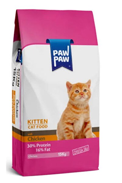 Paw Paw Pawpaw Tavuk Etli Yavru Kedi Maması 15 Kg