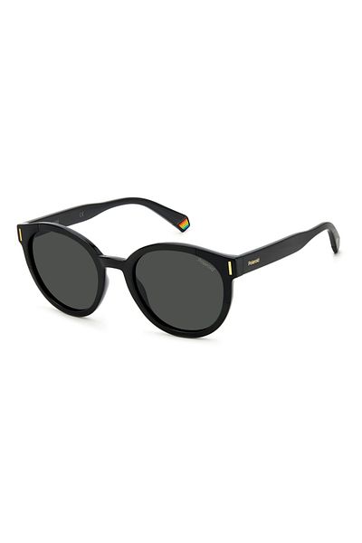 Polaroid Pld 6185/s 807/m9 Women's Sunglasses, Black, Round, 52 Mm