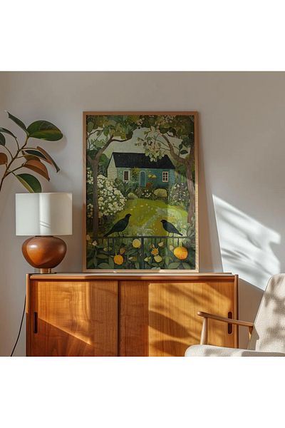 Dekorsiahome One Piece Wooden Frame Living Room Hall Kitchen Table Tk0624