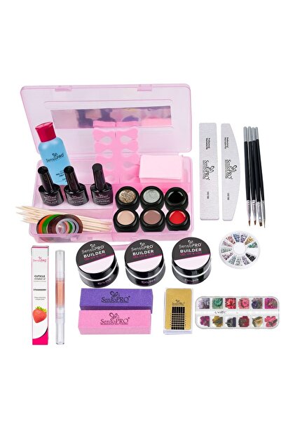 SensoPRO Milano Promoție Kit Unghii Gel fără Lampă UV #02 + Cutie CADOU Compartimentată