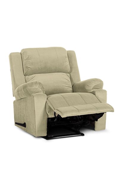 Lazy Vibes Heaven | Velvet Rocking Recliner Chair