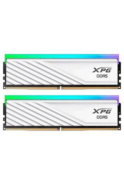 XPG 48Gb (2X 24Gb) Ddr5 6000Mhz Cl30 Rgb Dual Scarce Pc Ram Lancer Blade White Ax5U6000C3024G-Dtlabrwh