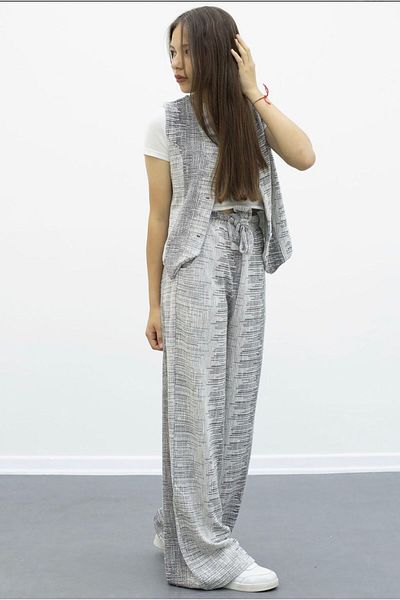 İ&K ŞIMARIK KİDS İ&K Shimarik Ki̇ds Vest Wide Pontolon Double Set