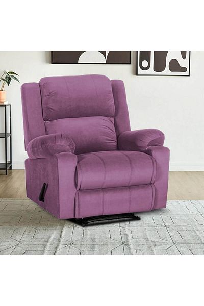 Lazy Vibes Heaven | Velvet Rocking & Rotating Recliner Chair