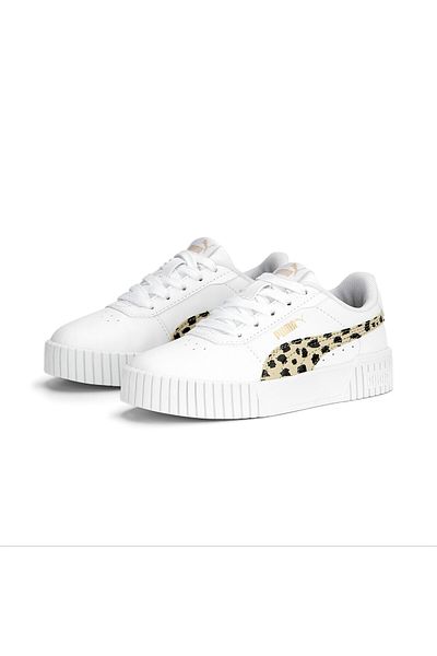 Puma Girls Carina 2.0 Animal Sneakers - White