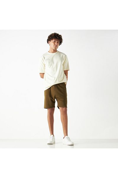 FAV Typography Print Crew Neck T-shirt with Short Sleeves