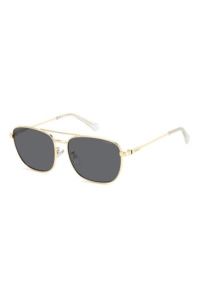 Polaroid Ochelari de soare bărbați Polaroid PLD 4172 /G/S/X 2F7/M9, aurii, Aviator, 59 mm