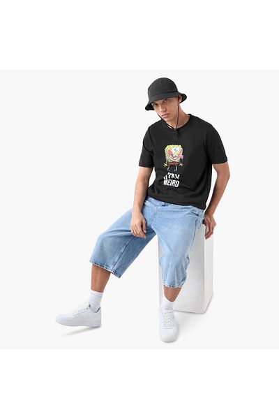 FAV SpongeBob Print T-shirt with Crew Neck