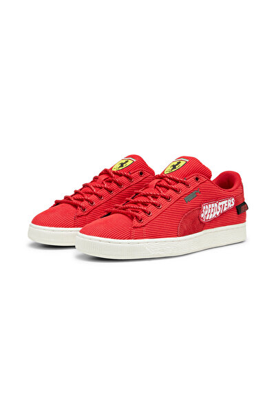 Puma Mens Scuderia Ferrari Clyde Sneakers - Red