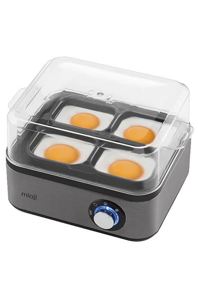 Mioji Mio Eg8 - 500W LED Light, Sound Warning, 8-Piece Boiling and 4-Piece Egg Cooking Machine