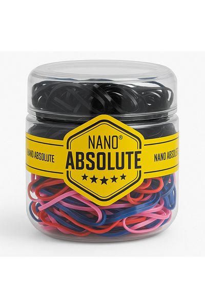 Nano Absolute Perm Rubber 500 Pieces Colorful and Black Mixed Elastic Mini Hair Rubber