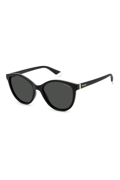 Polaroid PLD 4133/S/X 807/M9 Women's Sunglasses, Black, Oval, 55 mm