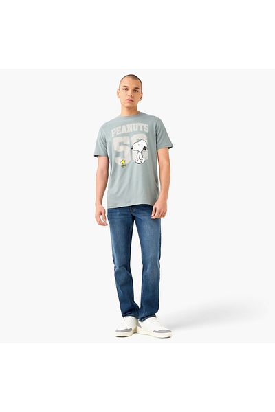 SP Characters Peanuts Print Crew Neck T-shirt
