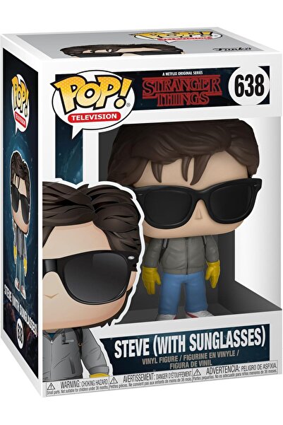 Funko Pop! Stranger Things, Güneş Gözlüklü Steve Harrington Vinil Koleksiyon Figürü, 9,5 cm