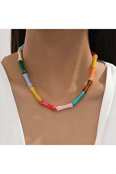 byozanyılmaz Colorful Design Summer Necklace