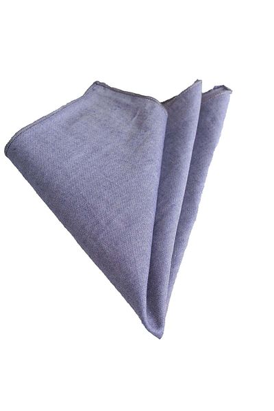 Exve Exclusive Gray Blue Gradient Jeans Style Cotton Collar Handkerchief