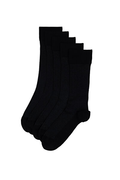 Pierre Cardin Erkek Bambu Karışımlı 5'li Paket Siyah Soket Basic Çorap 50308476-001