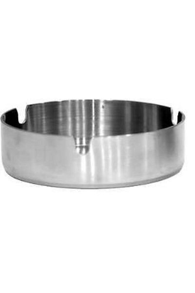 Omnisoft Large Size 3x10 Cm Round Ashtray Stainless Steel Ashtray