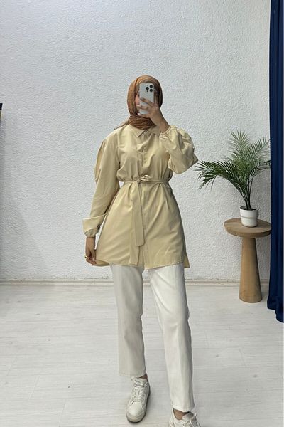 lurex moda Cămașă cu mânecă cu balon