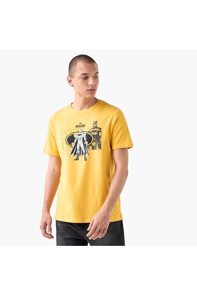 SP Characters Batman Print T-shirt with Crew Neck