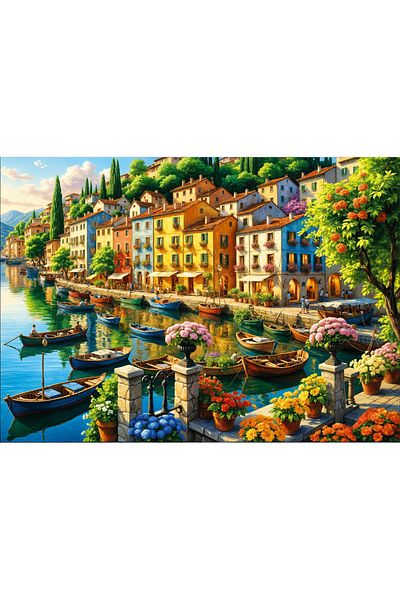 ROUTE Fisherman Village Puzzle (1500 Pieces) 60×85 cm