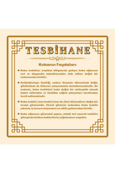 Tesbihane Hasır Tasarım Kuka İşlemeli Kahverengi Çelik-Deri Kombinli Erkek Bileklik 104000350