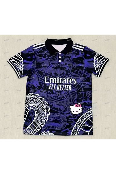 1blood Μπλουζάκι Navy Blue Kitty Jersey Madrid Dragon Jersey